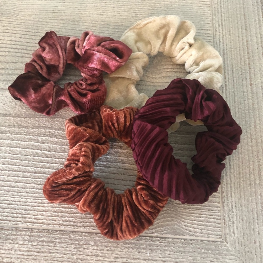 Velvet scrunchies from urban outfitters!
